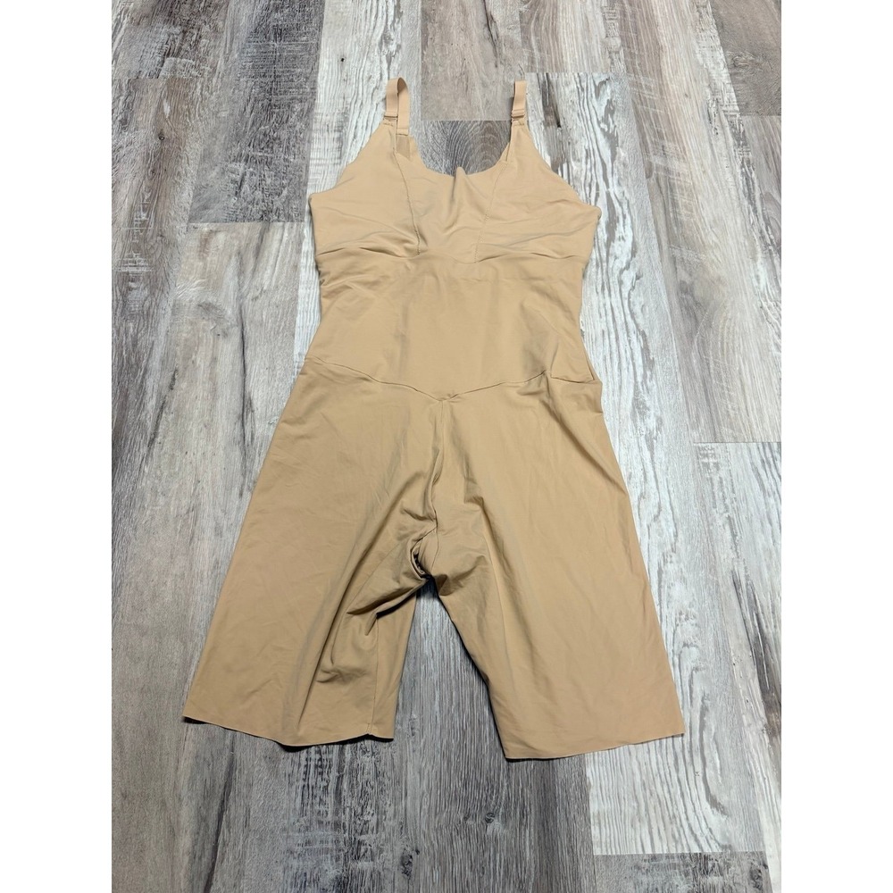 Maidenform XL Nude Shapewear Bodysuit Thigh Slimming Control